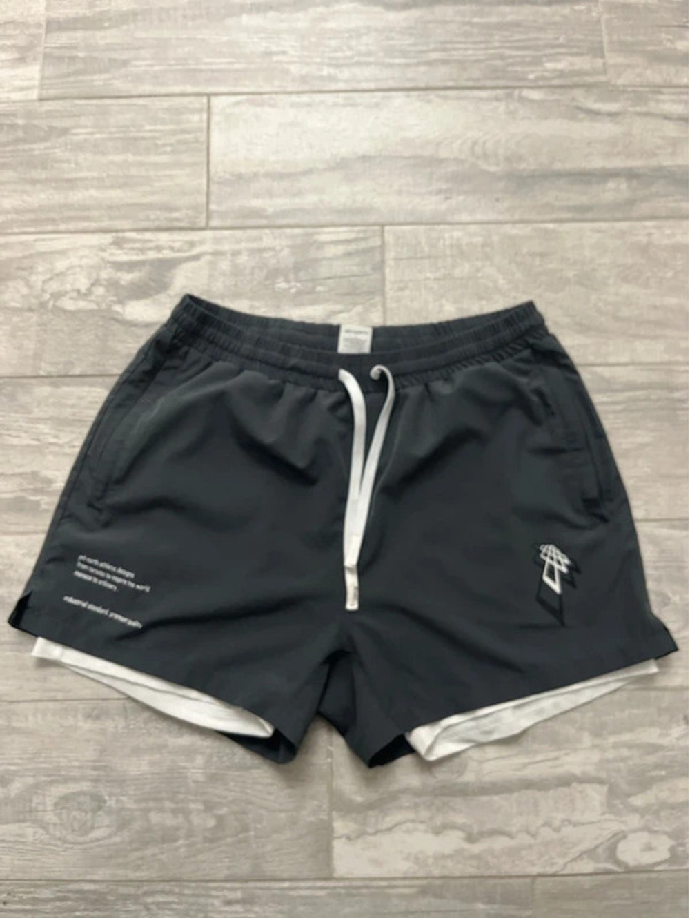 Jed North Dark Gray Graphic Short